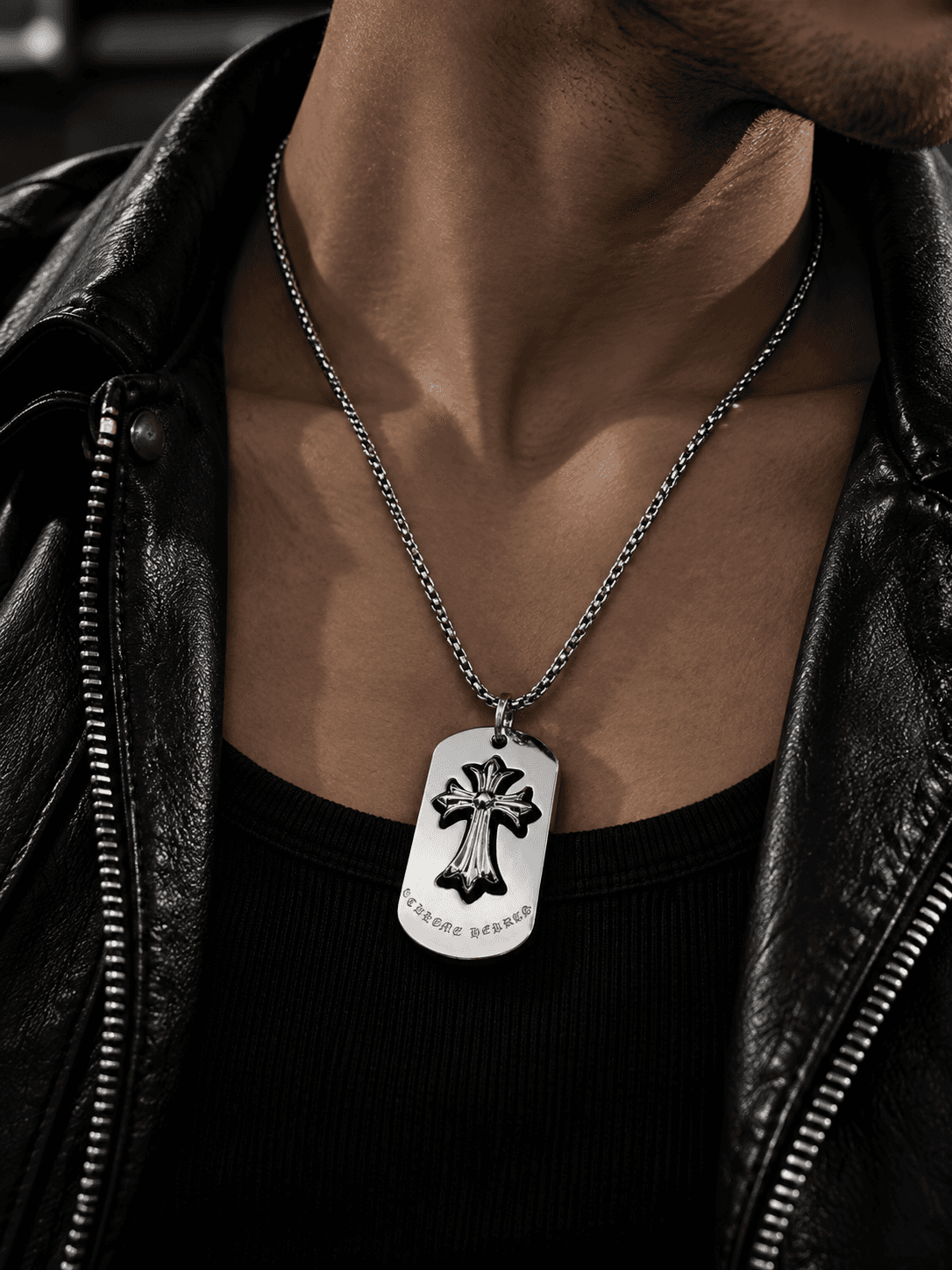 Midnight Relic Cross Necklace